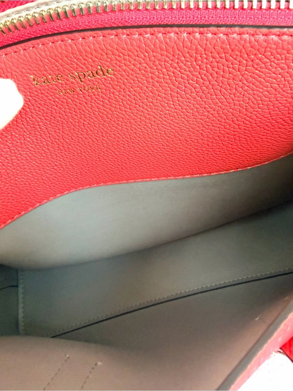 kate spade Margaux Coral Pink Pebbled Leather Satchel with Removable Strap